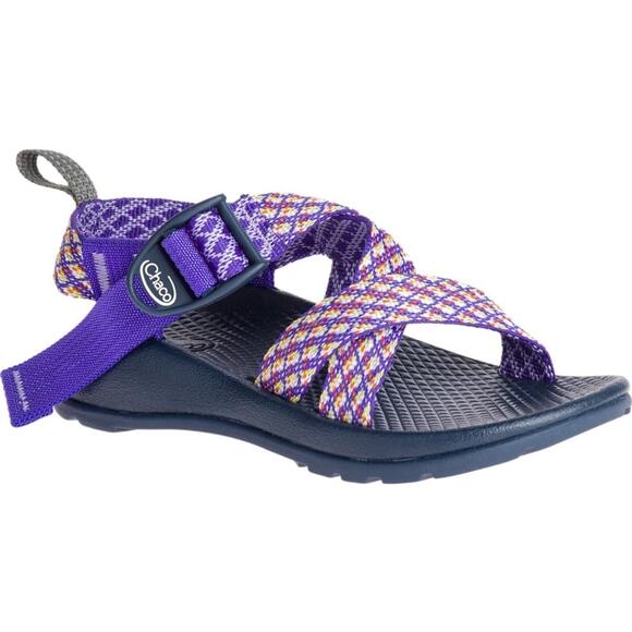 Chaco Girls 1 Picnic Purple Z1 EcoTread Sport Sandals Strappy Activewear LB14-24 - Picture 1 of 9